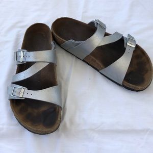 Salina Silver Birkenstocks